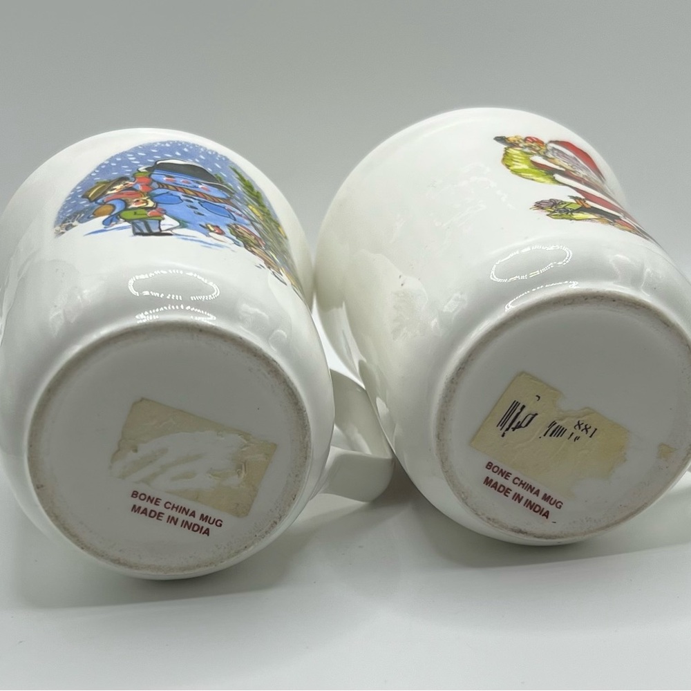 😎LAST CHANCE! $5/OR OFFERS CONSIDERED!💋 Vintage Christmas Bone China Mug Set - Picture 7 of 7